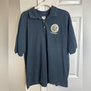 United States Embassy Baghdad Iraq Polo Shirt XL Embroidered Seal